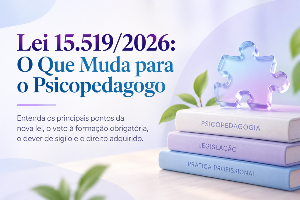 Lei 15.519/2026 psicopedagogia, o que muda para o profissional
